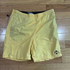 Tommy Hilfiger Yellow Swim Trunks Quick-Dry Elastic Waist